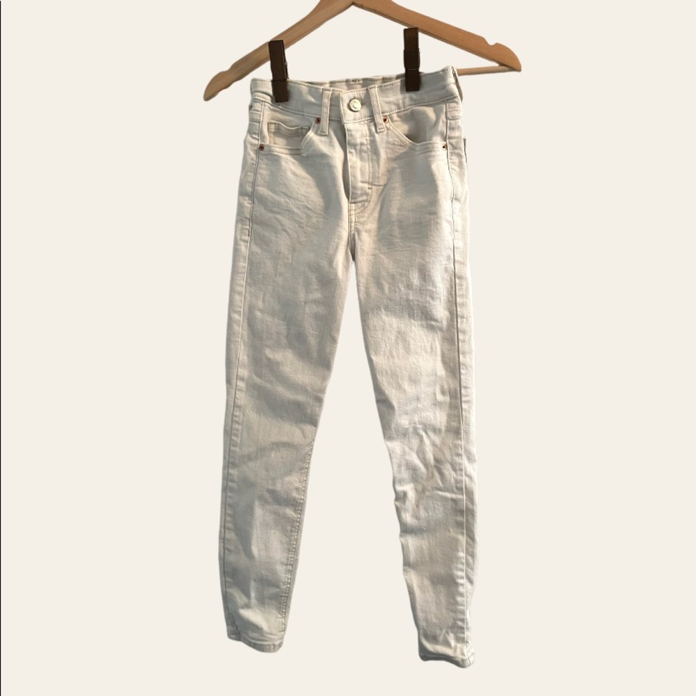 Topshop Jamie White Skinny Jeans Petite 25